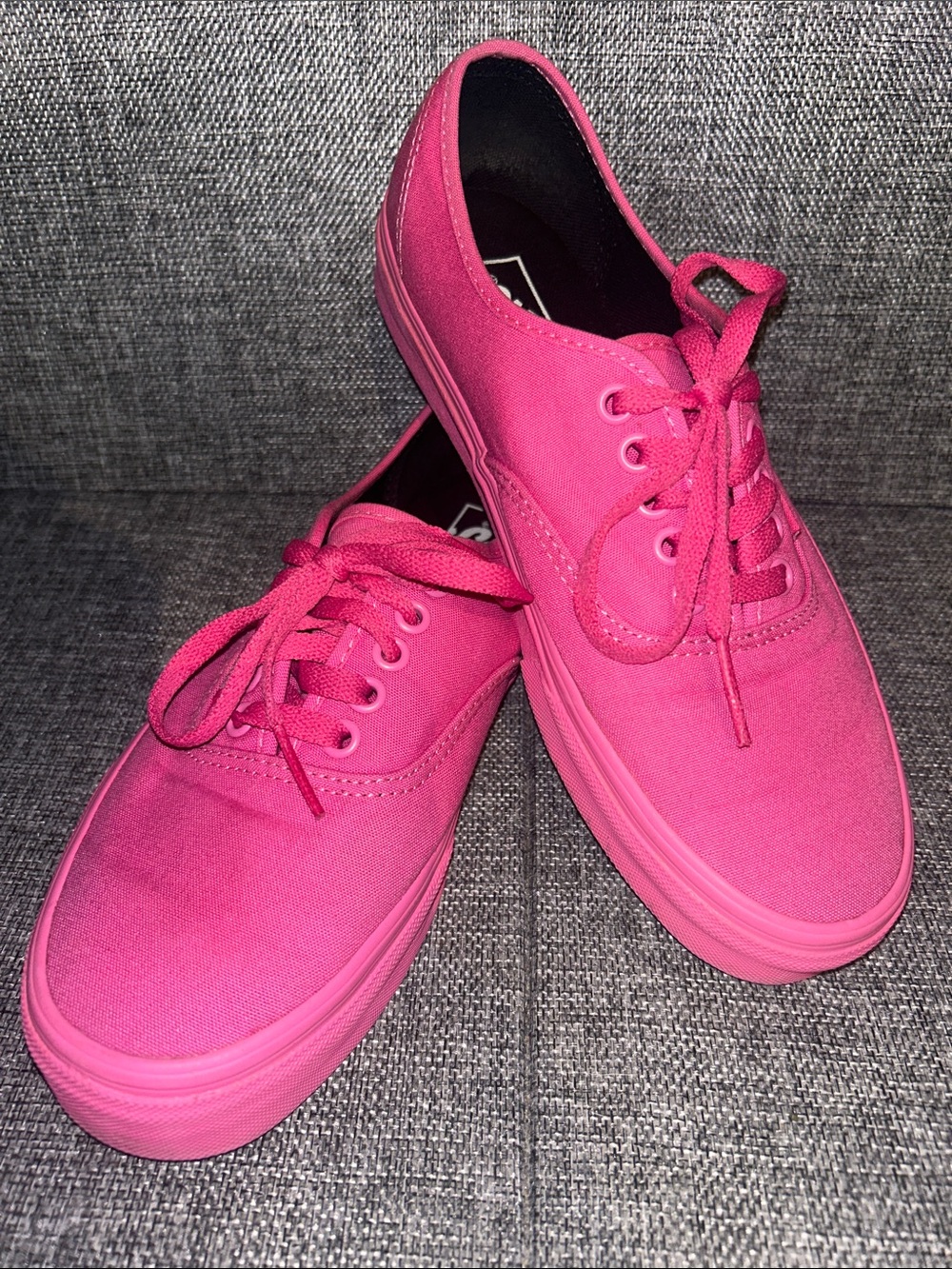 Vans Pink Canvas Low-Top Lace-Up Sneakers - Picture 9 of 9